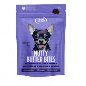 Nutrisource Nutty Butter Bites Peanut Butter & Banana treats 6oz